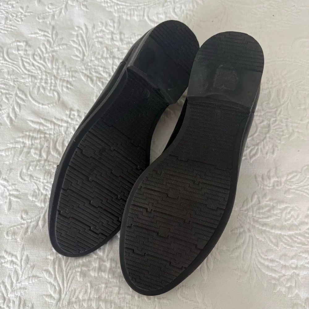 Black Leather Classic Loafer Shoe size EU 40 US 9.5-10